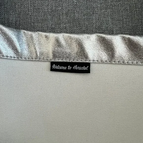 SOLD The Herschel Supply Co Unique Silver Tote Bag - Picture 8 of 11